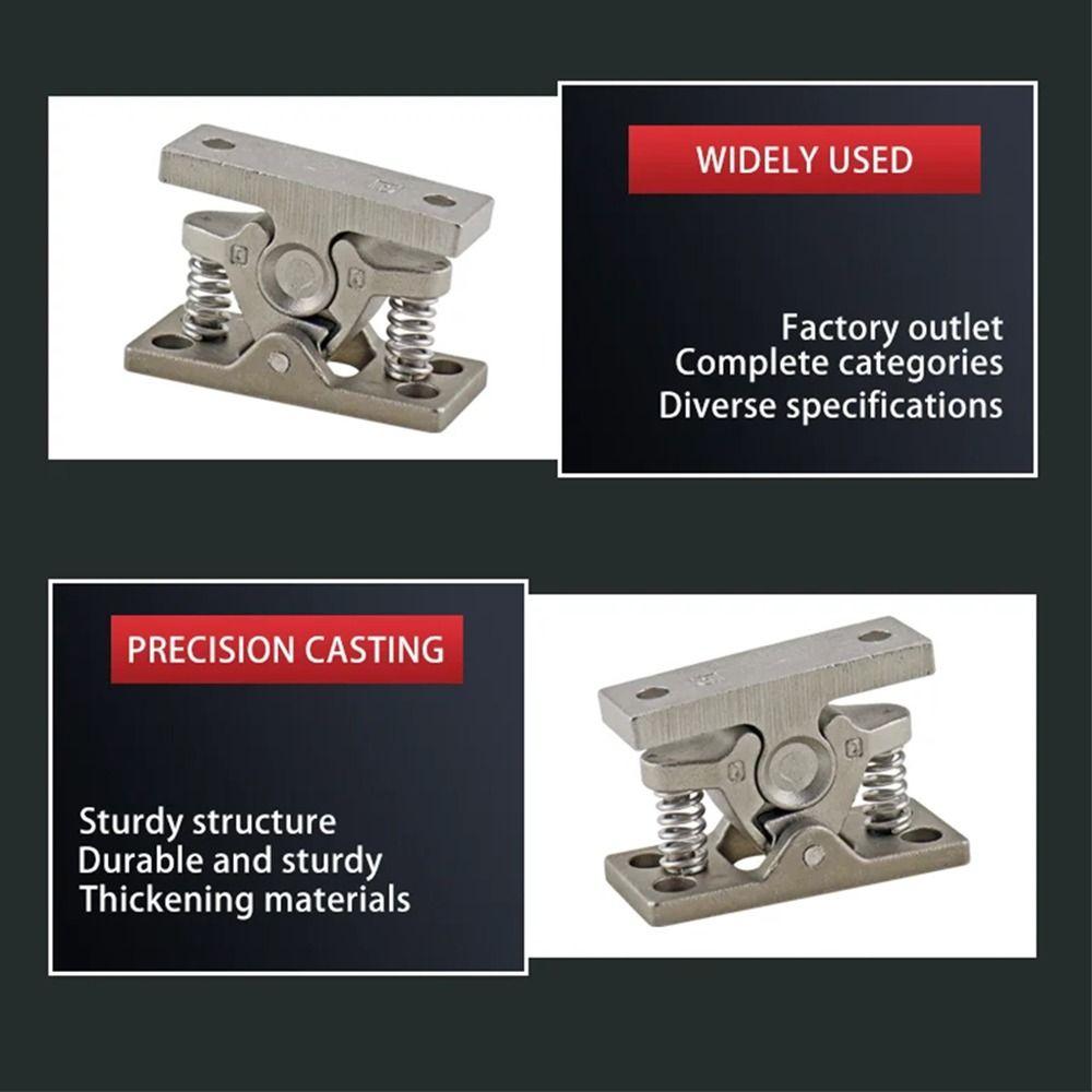 Stainless Steel Spring Loaded Door Lock Universal Double Roller Catch  Hardware Accessories