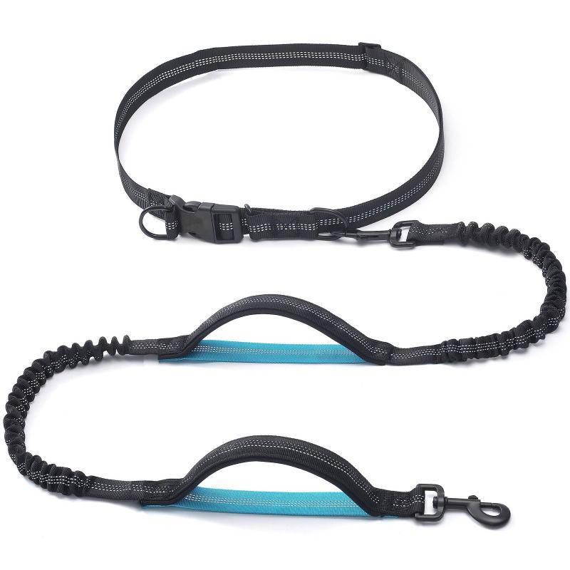 Hand Free Dog Leash For Pet Walking Running Jogging Adjustable Dog Leash Waist Belt Chest Strap Traction Rope Dog Accessories