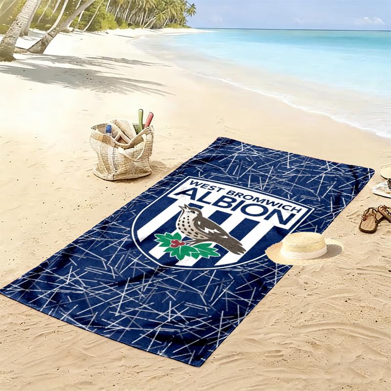 West Bromwich Albion Print Beach Towel Large Soft Quick Dry Towel For Beach Camping Swimming
