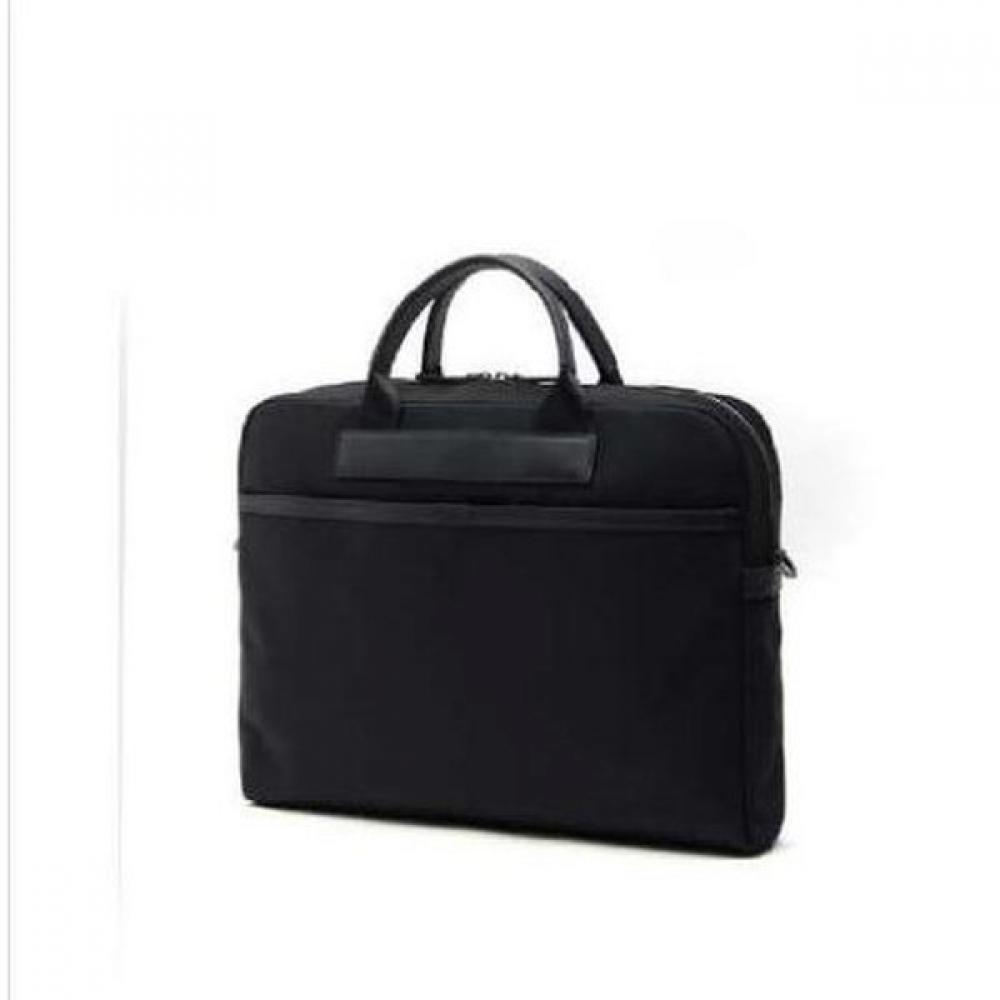Daks Black Check Patch Document Bag Dbba0e331