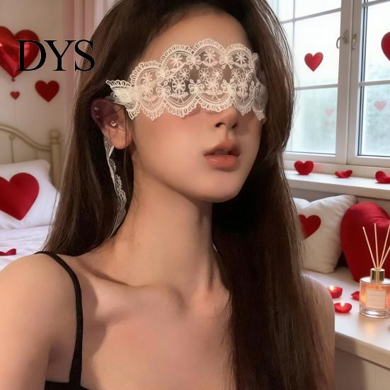 Lace Blindfold BDSM with Sheer Mesh Adjustable Sensory Deprivation Mask for Multi-Purpose Headband Couples' Roleplay Soft Breathable Discreet