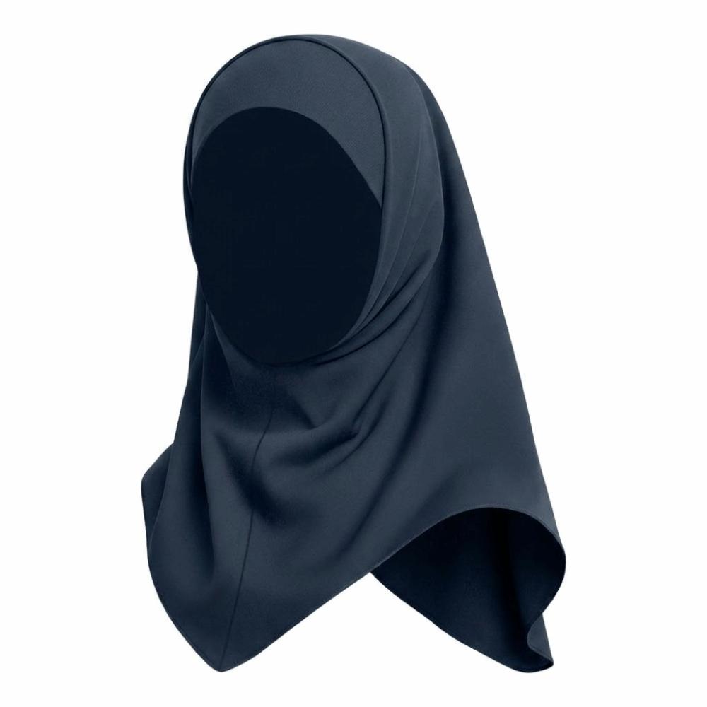 Ice Silk Hijab Scarf Solid Color Sun Protection Headscarf Simple Kids Hijab Summer