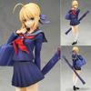 Fate Stay Night Saber Schuluniform Figur Artoria Pendragon Matrosenanzug Anime PVC Statue Schreibtisch Sammlerstück Ornament Spielzeug Geschenk