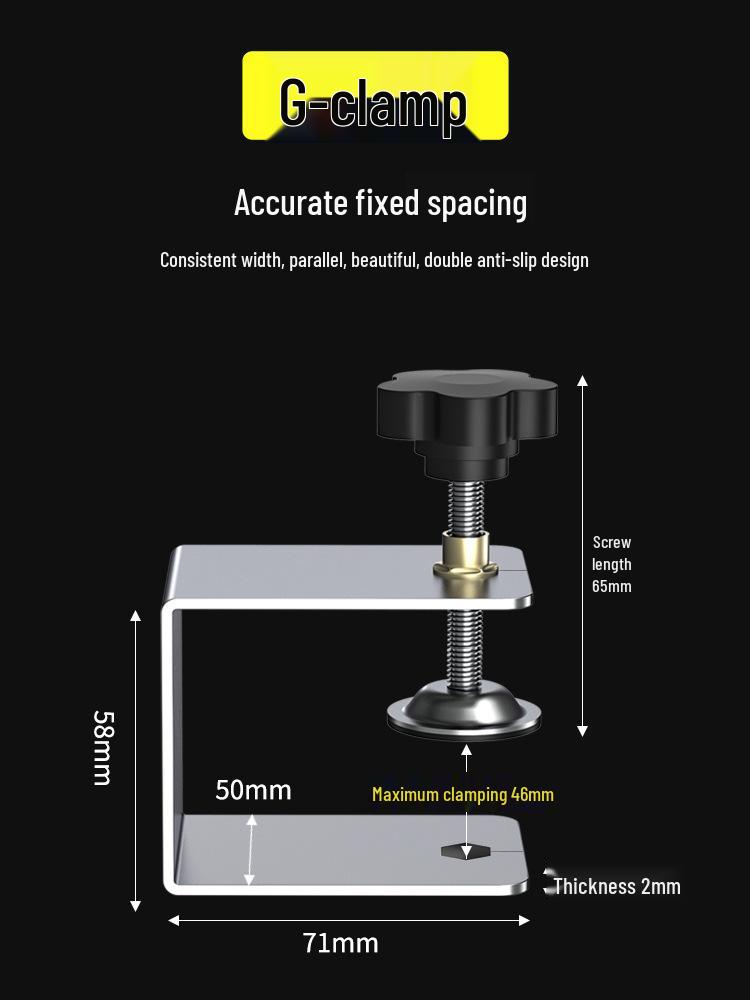 

Stainless Steel Drawer Installation Clamps: Thickened Panel Fixators for Woodworking