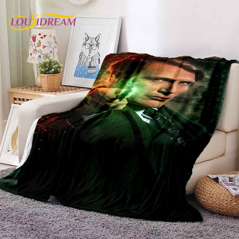 Mads Mikkelsen 3D Schauspieler StarSoft Decken, Warm halten Überwurfdecke Bequeme Decke für Picknick Betten Sofa Zuhause Schlafzimmer Geschenk Kind