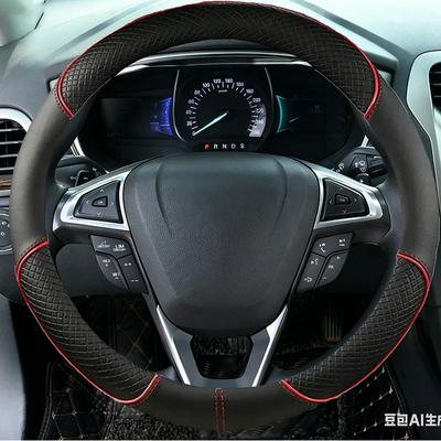 Car Steering Wheel Cover Anti-Slip Artificial Leather For Ford Mondeo 2013- Galaxy 2016- S-Max 2012