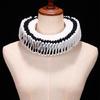 Renaissance Victorian Black Edging Ruffle False Collar and Wrist Cuffs Set Colonial Clown Choker Neck Collar Cuffs