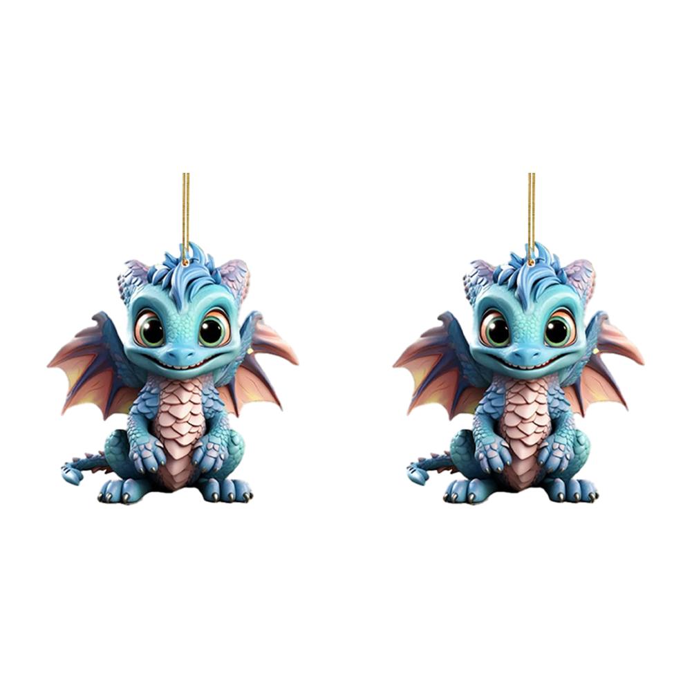 

Рождественские украшения с изображением дракона из акрила для рождественской вечеринки (5)