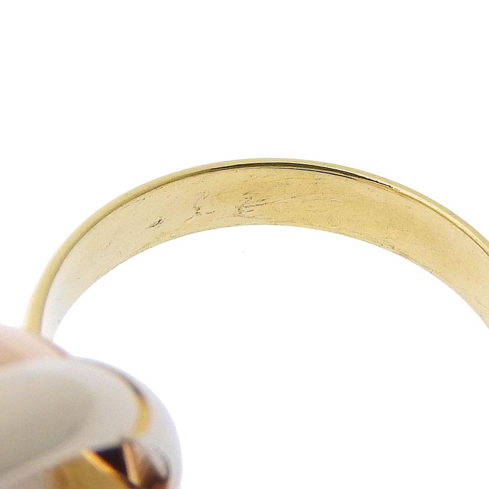 CARTIER Trinity Ring K18 Gold (YGxPGxWG) #4.9(US Size) 7g Women Used