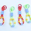 Flexible Silicone Water Bottle Strap, Beaded Handheld Lanyard with Keychain for Water Bottles, Tumblers and Daily Use