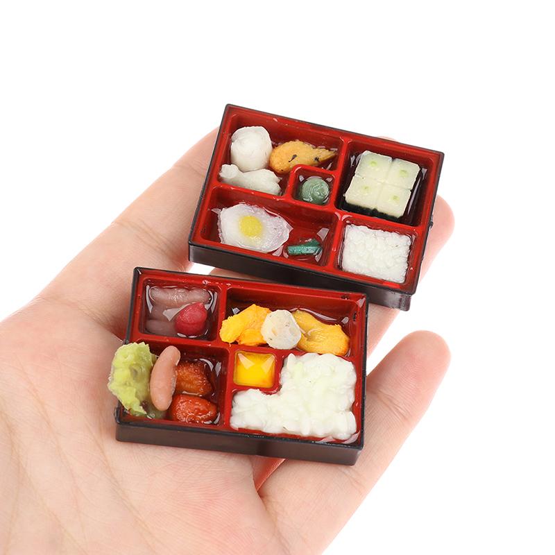 1:12 Dollhouse Japanese Fast Food Box Rice Sake Set With Chopsticks