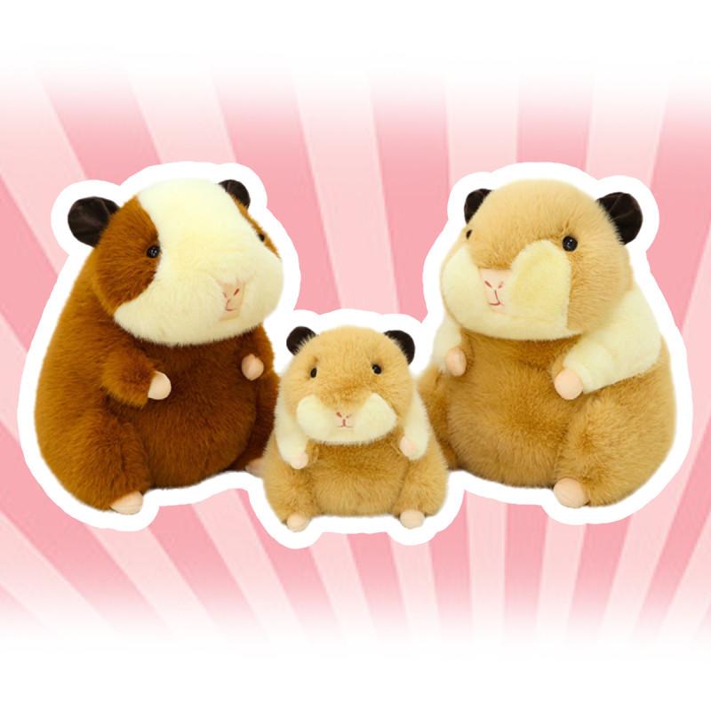 Plush Guinea Pig Toy Sitting Cavy Doll Stuffed Animal Cartoon Home Decor Gift