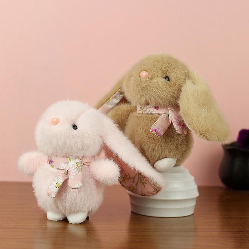 Charming Rural Bunny Soft Toy, Kids' Sleeping Partner, Cartoon Imagery, Ideal Childhood Gift