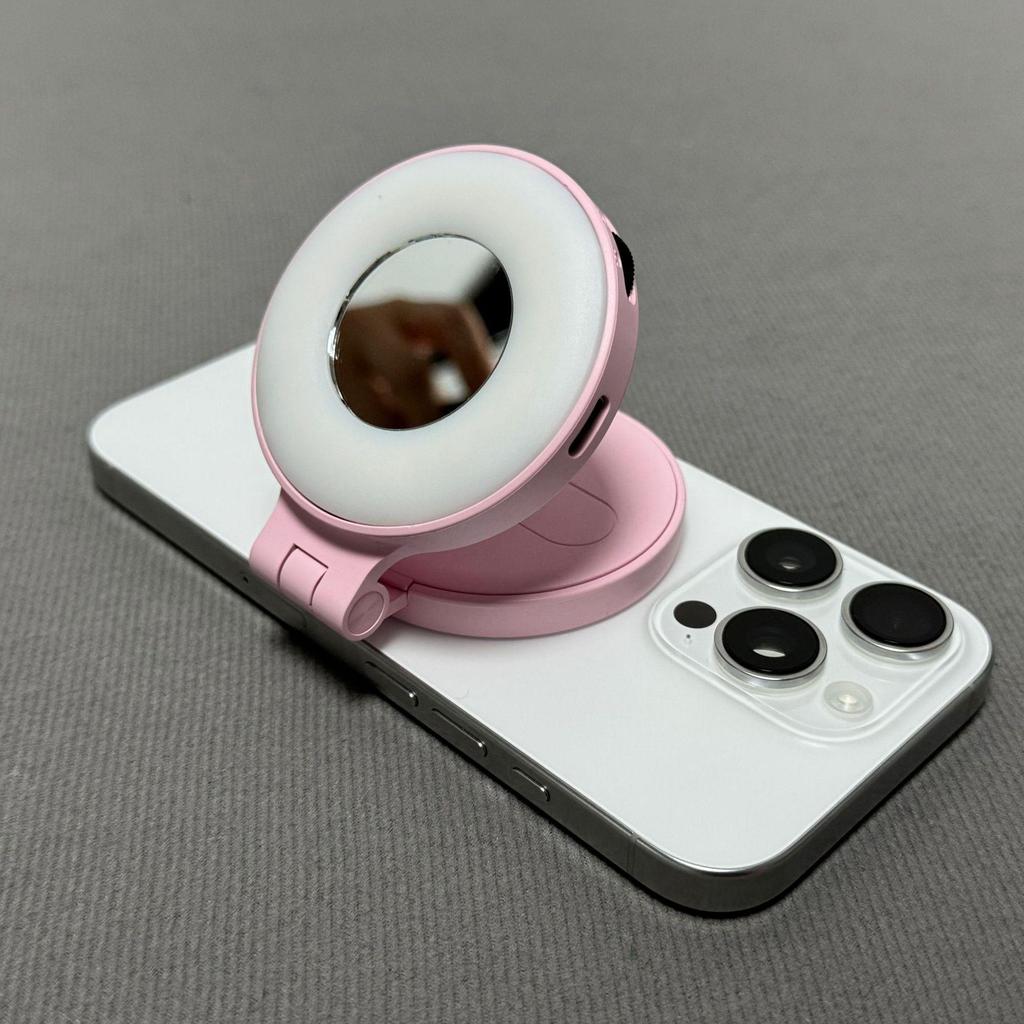 Portable Magnetic LED Selfie Ring Light for Streaming and Makeup