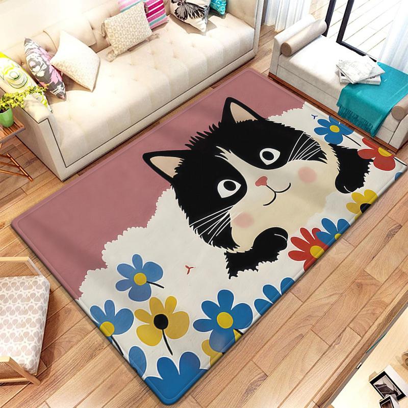 Cartoon Carpet Anime Rug Living Room Bedroom Large Carpet Bathroom Floor Mat Kitchen Door Mat Children's Room Home Decoration