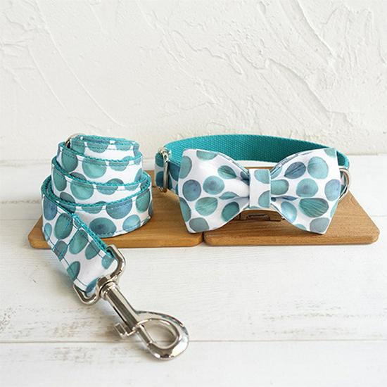 MUTTCO Dog Collar with Bow Tie Ornament for Teddy and Golden Retriever - UDC-053 Extra Large