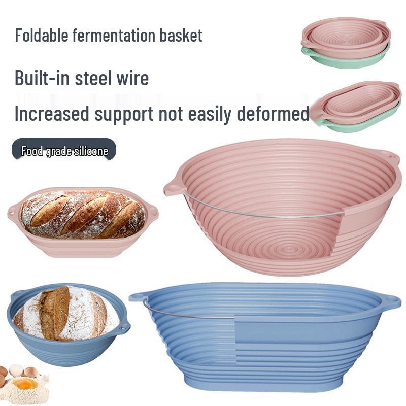 Food-Grade Oval Silicone Dough Fermentation Basket