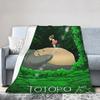 Cute T-Totoros Blanket Warm Cozy Fluffy  Throw Blankets for Bed 50x60 Inch Multiple Sizes Bedspread