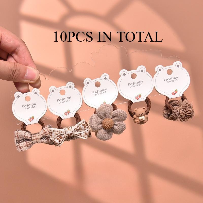 Bestseller Baby Bow Hair Ties Spring Summer New Princess Sweet Elastic Bands Cute Kids Hair Accessories Trendy Must-Have