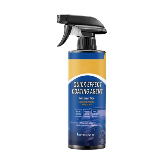 Fast-Acting Car Coating Spray Advanced Quick Car Coatings Nanotechnology 120ml Spray Waterless Cleaner Long-Lasting Shine Hydrophobic 1pc