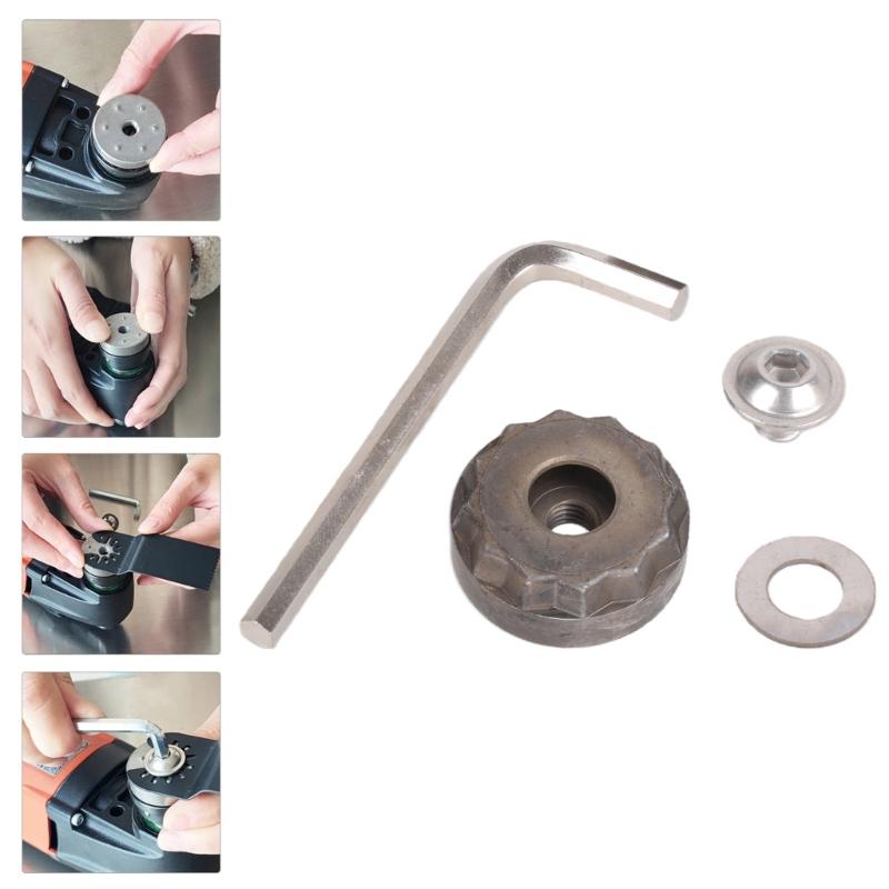 Adattatori per Utensile Oscillante Seghettatore Frese Convertitori per Codolo Universale per Seghettatore Frese a Innesto a Stella