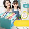 Mark Pen 24 Colors, Primary School Watercolor Pen 48 Colors, Art Supplies Brushes, Children's Safe and Non-toxic Double-ended Watercolor Pen