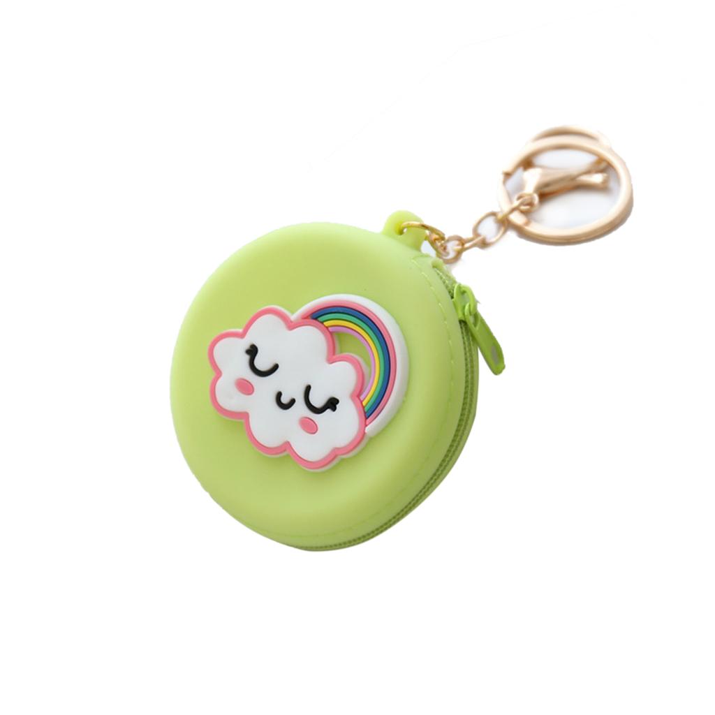 Coin Purse Silicone Cute Zipper Closure Gift Choice Women Change Pouch Wallet for Lipstick
