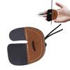 Archery Finger Tab Protector Thicken Leather Bow Arrows Protective Equipment Gear Finger Guard Pad Archery Protection Glove