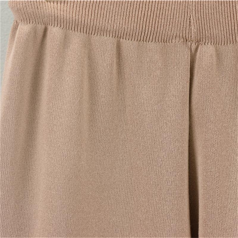 Women's Autumn Casual Suit Loose Round Neck Cardigan Wide Leg Pants Two-Piece Set Two Piece Set