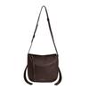 Niche Retro High-end Underarm Bag Women's 2025 New Simple Bucket Bag Maillard Style Shoulder Messenger Bag