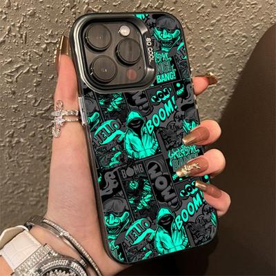 Black Comic Style Phone Case For Redmi 14C 12 13C 4G Redmi Note 14 13 12 Pro Plus 5G 12S 11S 10S Shockproof Matte Cover