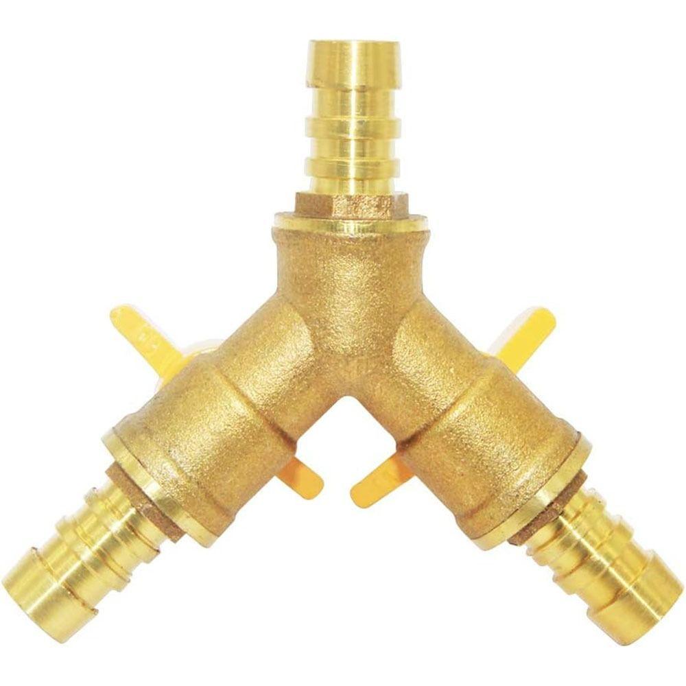 11mm Hose Barb Shut Off Ball Valve 2 Switch Pipe Fitting Connector  Fuel Gas Water Oil