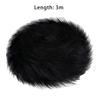 Wide Faux Fur Ribbon Furry Trim Trimming Ribbon Fabric Roll for Holiday Costume DIY Garlands Wreath Bows Craft Supplies