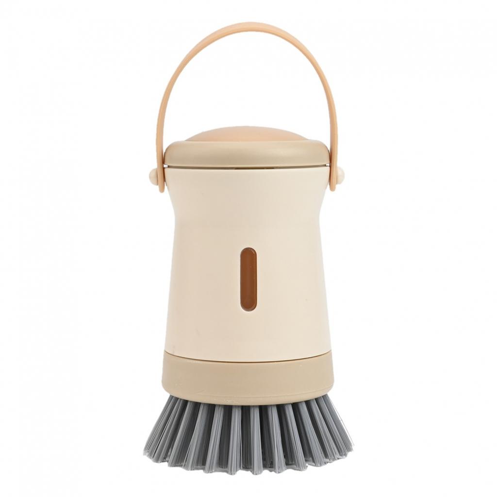 Ergonomic Handle Kitchen Pot Brush for Stainless Steel and Glass Surfaces