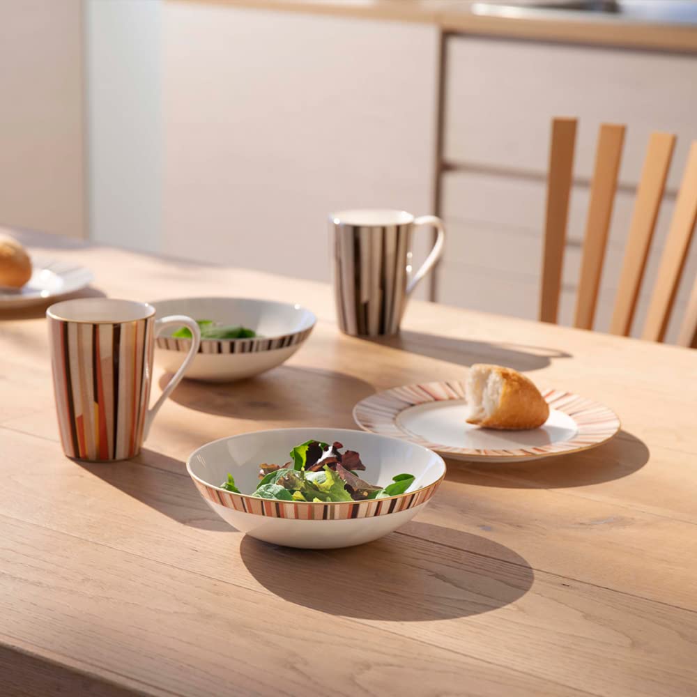 NARUMI Shagreen Plate, 21cm, Orange, Modern and Simple Design, Stylish Flat Plate, Gift Boxed, 52148-1086