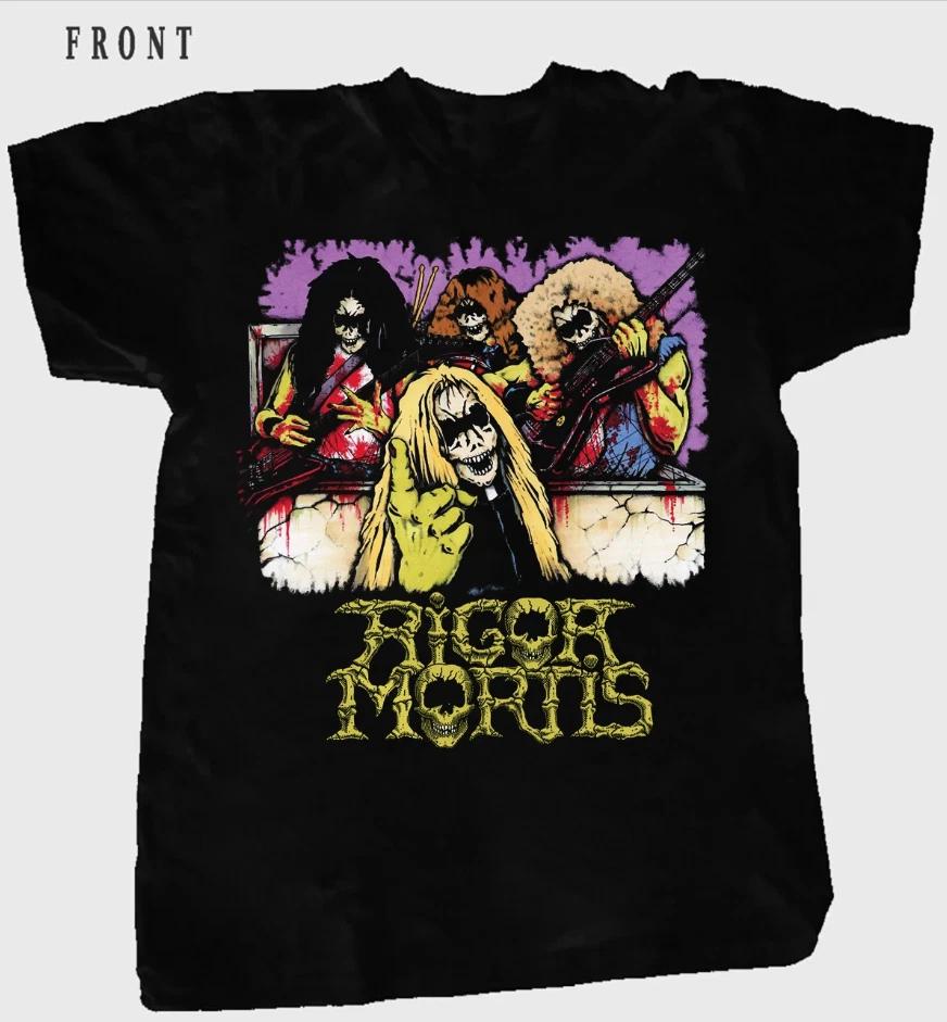 Rigor Mortis Band T-Shirt Short Sleeve Cotton Red Unisex All Size S to 5XL 2XL