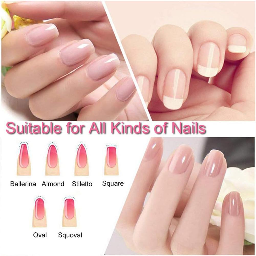 5Pcs Professional Gradient Glass Nail Files Strip Double-Sided Sanding Buffer Grinding Polishing Nailfile Manicure Tools