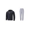 Loose Fit Hooded Zip-Up Windbreaker Comfortable Elastic Long Pants Casual Sports Suit Unisex Suit 22500405-001+23600704-014