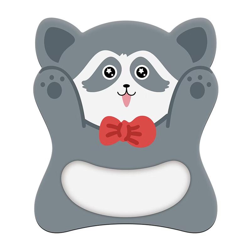 Raccoon Cartoon Mini Mouse Pad with Wrist Rest