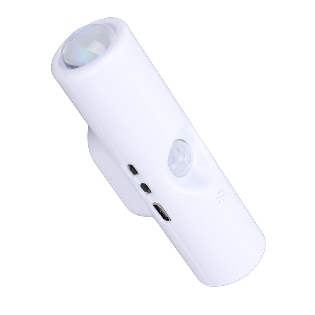 Double Head Wall Ambient Light 3 Lighting Modes Smart Motion Sensor RGB Colorful Rechargeable Sconce Wall Night Light White Shell