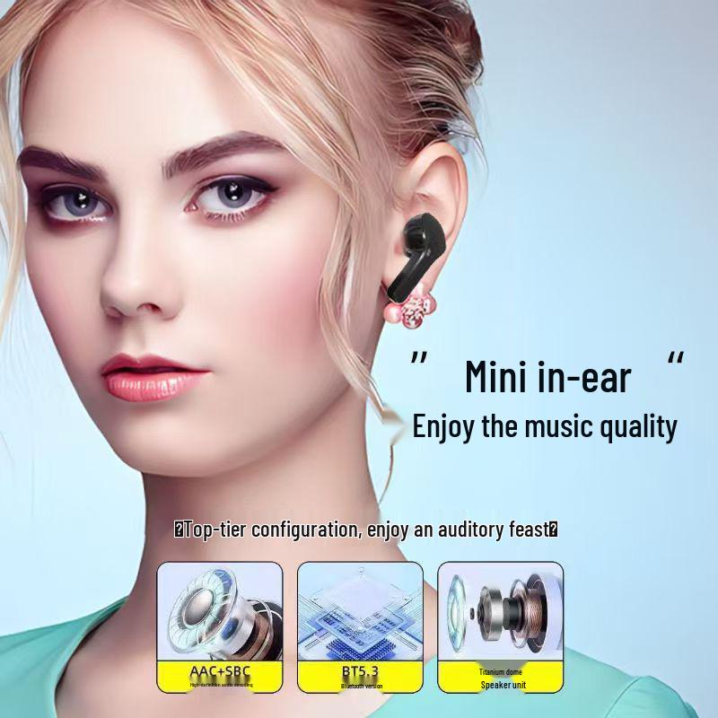 New AIR31 AIR39 Transparent 5.3 Wireless Bluetooth Earbuds with Digital Display and In-ear Dual-ear Calling