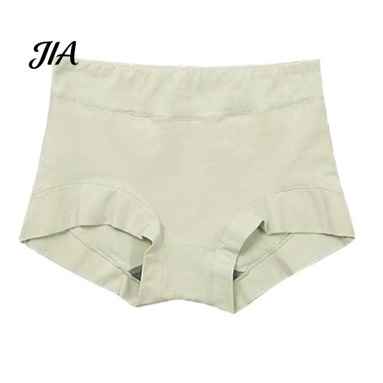 Tummy Control Underwear Women High Waist Boyshorts, Full Coverage Seamless Boxer Mid Rise Briefs Panties, Solid Color Stretch Breathable Comfortable