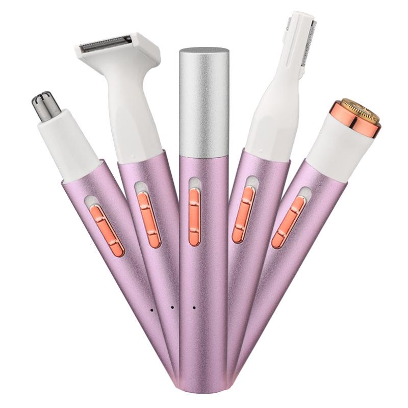 Multifunctional Women's Electric Shaver & Epilator with Eyebrow and Nose Hair Trimmer