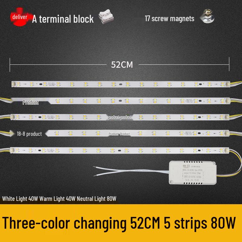 Dimmable LED Ceiling Light Panel: Dual/Triple Color Light Board & Bar
