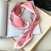 Fashion Print Hair Ribbons Scarf Women Silk Scrunchies Foulard Female Neck Tie Skinny Bag Bandana Accessories Headware