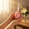 Easter Oval Decoration Easy to Hang Textile Wrapped Oval Ornaments Hanging Easter Eggs Finely Crafted Colorful Foam Eggs