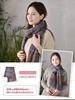 WEISHY Cashmere Christmas Birthday 200cm X 60cm Women's 100% Scarf, Large, Fluffy, White, Plaid, Plaid, Autumn/Winter Gift, Gift, Gift, (Checked