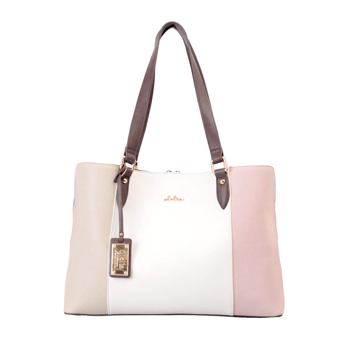 

Tote Bag for Large A4 Riberte Series [Clelia] Women, Capacity, Compatible, Divided, Tricolor, Mother s Bag, Tote, [CL-22720] (Sakura)