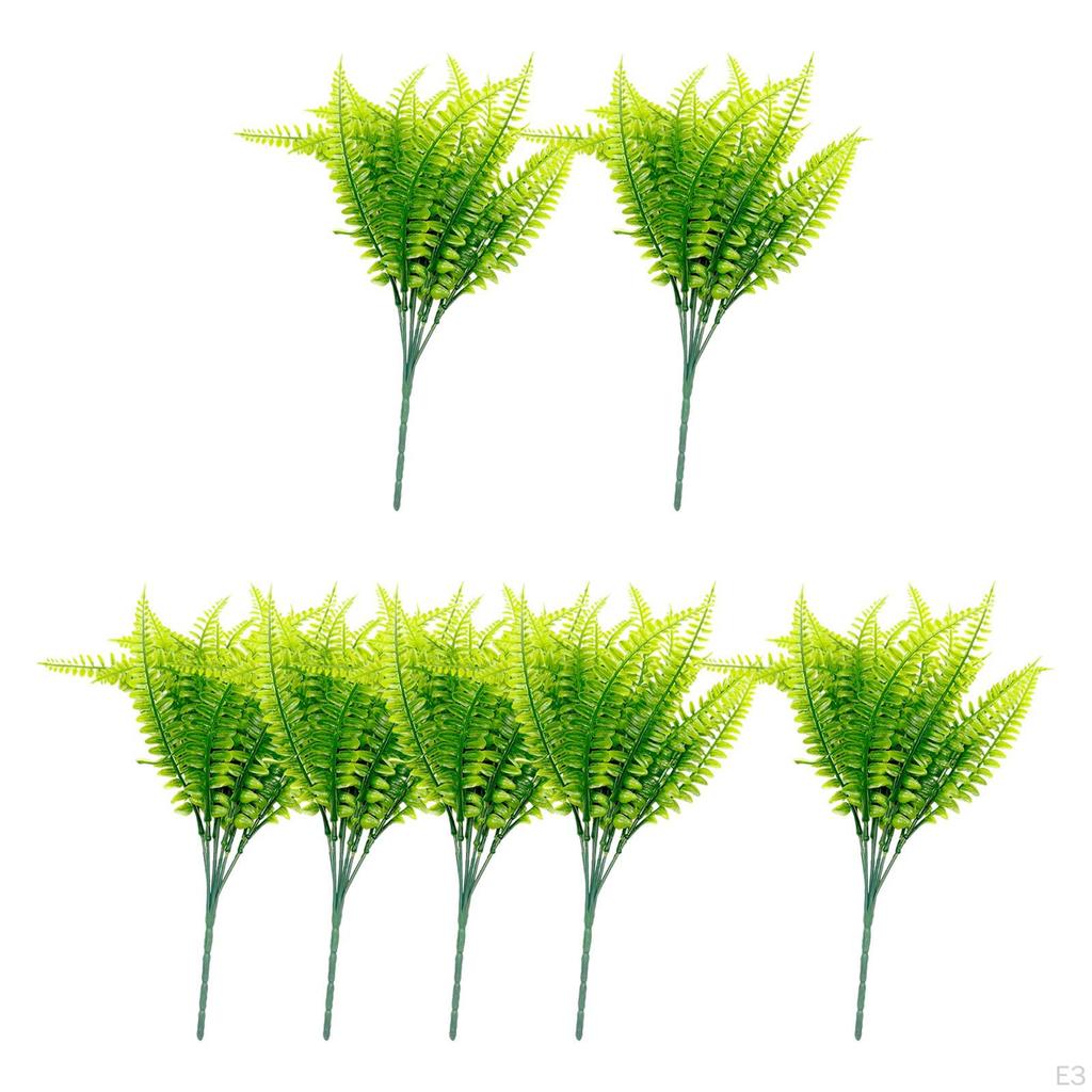 12 Inches Green Faux Fern Plants Home Decoration Lightweight Accessories for Indoor Potted