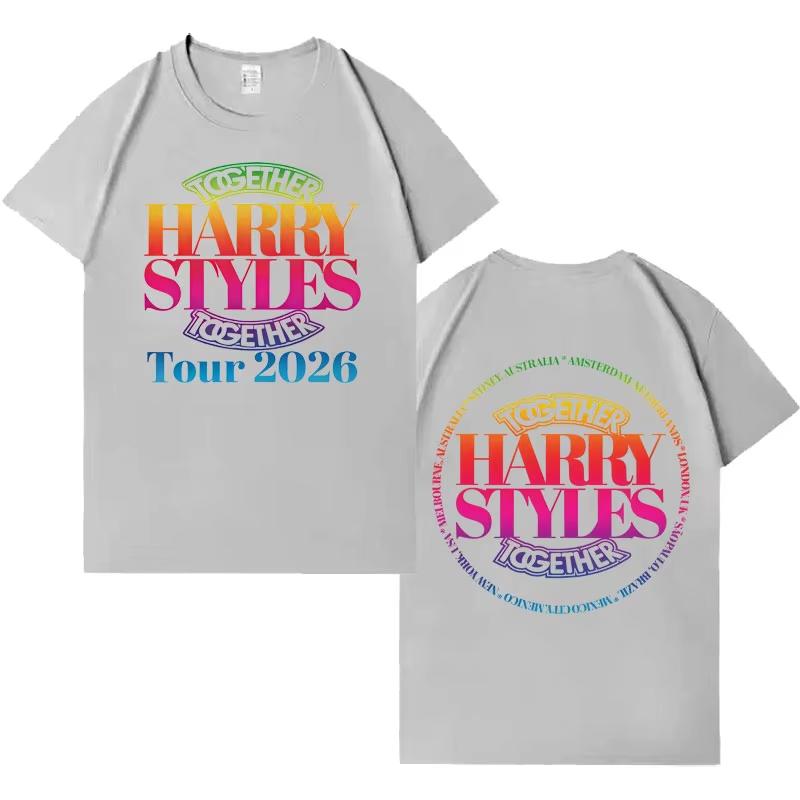 Hot Singer Harry Styles Together Tshrits Aesthetic Gothic pure Cotton T Shirt Unisex Women Fashion Casual Short Sleeve Tshirt